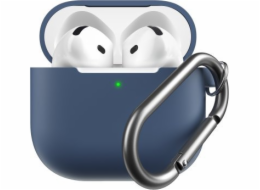 Class and Culture LLC KeyBudz Elevate Keychain - Silikonové ochranné pouzdro pro AirPods 4. generace (kobaltová modrá)