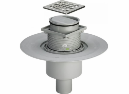 Viega Koupelnový odtok 100x100 se sifonem proti zápachu, vertikální