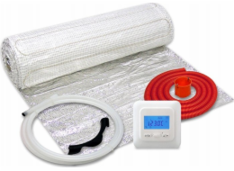 Thermoval Sada topné rohože, jednostranně napájená WT 2010 AL, 150 W/m2, 6,0 m2, regulátor TVT 04 EDO, podlahové vytápění