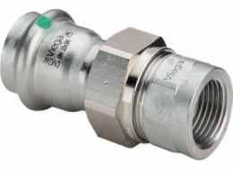 Viega Dvojitá vsuvka SC 18 x 1/2 z nerezové oceli - rez / lesklá Trubková spojka