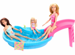 Barbie Sada pro panenku a zábavu v bazénu