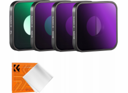 Sada filtrů 4v1 Šedá ND ND4 ND8 ND16 Polarizační PL pro GoPro Hero 4K / SKU.2333