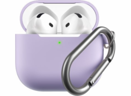 Class and Culture LLC KeyBudz Elevate Keychain - Silikonové ochranné pouzdro pro AirPods 4. generace (levandulová)