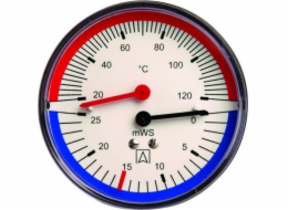 Afriso&nbsp;Termohustoměr&nbsp;TH&nbsp;80,&nbsp;fi80&nbsp;mm,&nbsp;0÷40&nbsp;mH2O,&nbsp;20÷120°C,&nbsp;G1/4,&nbsp;ax,&nbsp;třída&nbsp;2,5A