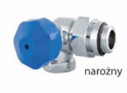 Red Červený termostatický ventil 1/2 x 3/4 rohový chrom pravý (90381581521)