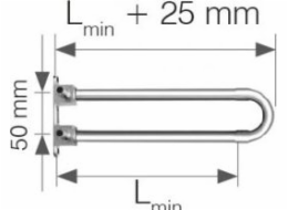 KAN-therm úhlový objímkový třmen s konzolou 300 mm 18x2,5 (1109068034)