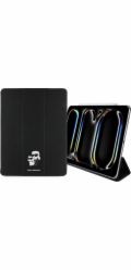 Karl Lagerfeld KLFC13PM24SAKCK Obal knihy iPad Pro 13 2024 černo/černý Saffiano Magnetic Karl & Choupette