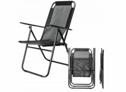 PLATINETOVÁ KAMPAŇOVÁ ŽIDLE 62X45X102 CM ČERNÁ 46140