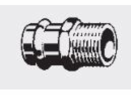 Viega Adaptér 54 mm x 5/4 hnědý (314668)