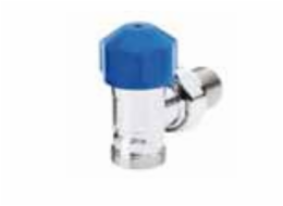 Red Červený termostatický rohový ventil 3/4 x 1/2 chrom (R093102002)