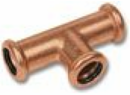 SANHA Lisovací T-kus ZW x ZW x ZW 28 x 22 x 28 mm (16130282228)