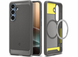 Spigen Pouzdro Rugged Armor Mag MagSafe pro Samsung Galaxy S25 v mramorově šedé barvě