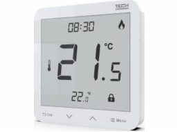 TECH-STEROWNIKI Pokojový termostat R-9s PLUS TECH Ovladače WG.11.0309 přisazený drátový bílý