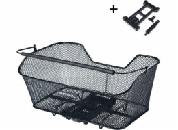 BASIL BASE XL ZADNÍ KOŠÍK, MIK s montážním adaptérem, ocel, černá (Eco Spodní) (NOVINKA 2025)