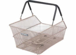 BASIL CENTO zadní nosičový koš, MIK s montážním adaptérem, ocel, Nude Metallic (NOVINKA 2025)