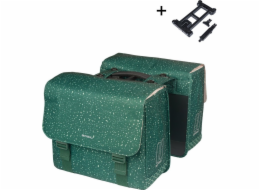 Basil Brašna na kolo FLAIR DOUBLE BICYCLE BAG, MIK s montážním adaptérem, 35 l, vodotěsná, zelená (NOVINKA 2025)