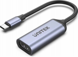 Unitek adaptér USB-C na HDMI 2.1 (8K 60Hz) šedý 15cm