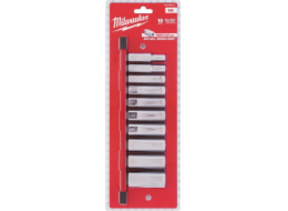 Milwaukee MILWAUKEE SADA ZÁSUVEK 10 ks 3/8 IMPERIAL LONG
