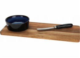 Excellent Houseware Servírovací deska s miskou a nožem