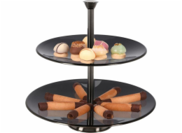 Excellent Houseware Kovový dvoupatrový talíř