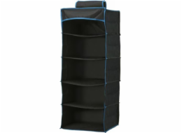 Retoo Látkový organizér do šatní skříně, 5 polic, 34 x 34 x 85 cm