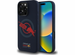 Red Bull Silikonový kryt MagSafe HC ORBR20 s červenou podšívkou a logem, tmavě modrý
