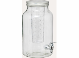 Secret de Gourmet Skleněný dávkovač nápojů s kohoutkem a ovocnou vložkou FUZY, 6 l