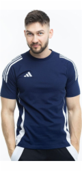 Adidas Pánské tričko Tiro 24 Sweat modré IR9347 M