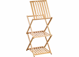 Bambusová police se třemi policemi, 67 cm