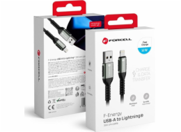 ForCell&nbsp;Kabel&nbsp;USB-A&nbsp;-&nbsp;Lightning&nbsp;3&nbsp;m,&nbsp;černý