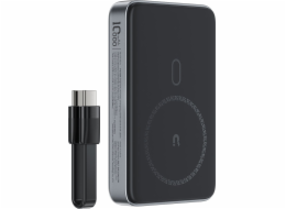 Powerbanka magnetická 10000mAh indukční 2x USB-C PD 30W + USB-C kabel - černá Powerbanka magnetická 10000mAh indukční 2x USB-C PD 30W + USB-C kabel - černá