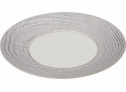 Revol Plochý talíř ARBORESCENCE 31 cm, stříbrný