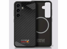 Red Bull Real Carbon Fiber Shiny Logo MagSafe Case pro Samsung Galaxy S25 Black