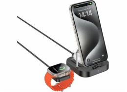 Hoco Indukční nabíječka 3v1 kompatibilní s Apple Watch 3A 5W CQ16A černá