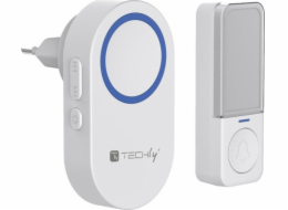 Techly Sada vysílače a přijímače zvonku Kinetic, IP56, 180 m