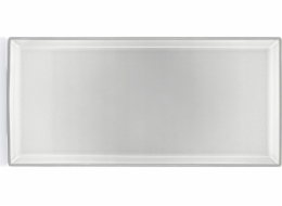 EQUINOXE Obdélníkový talíř 32,5x15 cm, šedý