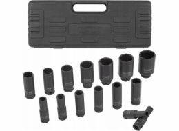 Forsage Sada hlubokých rázových objímek 1/2" 15 ks. (12stranný) (10–36 mm)