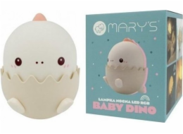 Plexido LED noční světlo s dinosaurem růžové