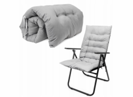 Elior PLATINET PODLOŽKA NA MATRACI PRO KEMPINGOVOU ŽIDLI 105X50X6 CM ŠEDÁ 46141