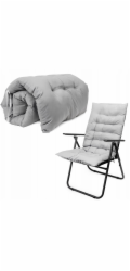 Elior PLATINET PODLOŽKA NA MATRACI PRO KEMPINGOVOU ŽIDLI 105X50X6 CM ŠEDÁ 46141