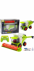 LeanToys Sklízecí mlátička s řezačkou na obilí 2v1 s dálkovým ovládáním a RC kouřovým efektem 2.4G LEAN Toys