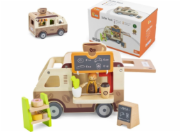 Viga Toys Dřevěná autokavárna Lumarko!