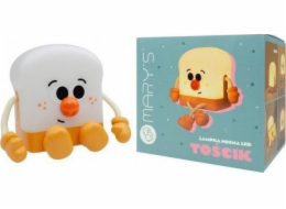 Plexido LED noční světlo na toastu