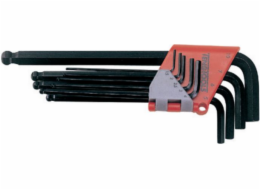 Teng Tools Sada imbusových klíčů typu L 1,5 - 10 mm s kuličkou, 9 dílů. (117240101)