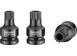 Teng Tools xZN Dlouhý rázový nástrčný klíč s drážkou 1/2" 18 mm s rukojetí Teng Tools