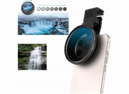 Filtr objektivu ŠEDÝ Nastavitelný typ FADER ND2-400 67mm pro telefon / APL-67VND2-400