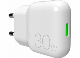Puro GaN SLIMPRO 30W USB-C nabíječka do zásuvky - bílá