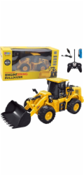 LeanToys Dálkově ovládaný bagr Buldozer RC 27MHz 6kanálový žlutý
