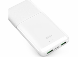 Puro Powerbanka DAILY 10 PLUS 10000mAh 2x USB A / 1x USB-C 22,5W - bílá