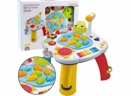 Interaktivní výukový stůl Piano Drum Krokodýl